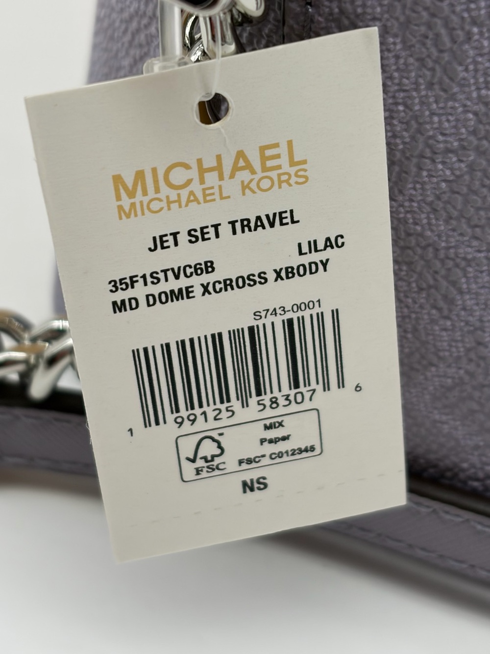 Michael Kors Jet Set Travel Medium Logo Dome Crossbody Bag - Picture 10 of 14